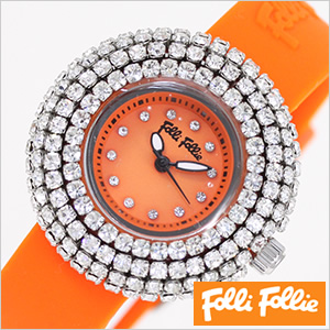 フォリフォリ 腕時計 FolliFollie  レディース オレンジ WF2P010ZSO セール