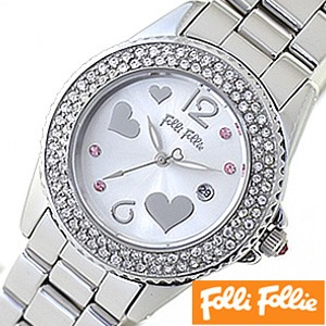 フォリフォリ 腕時計 FolliFollie フライングハーツ Flying Hearts レディース WF9A049BTS セール