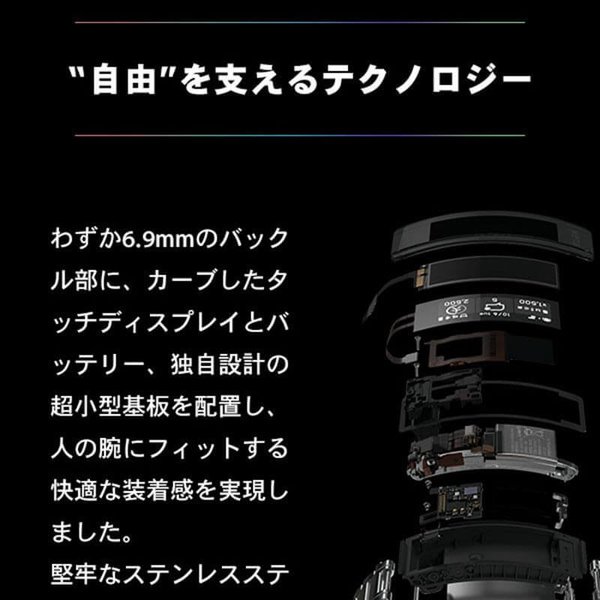 SONY ソニー wena3 ウェナ3 時計バンド ベルト 黒 ブラック ラバー SS 