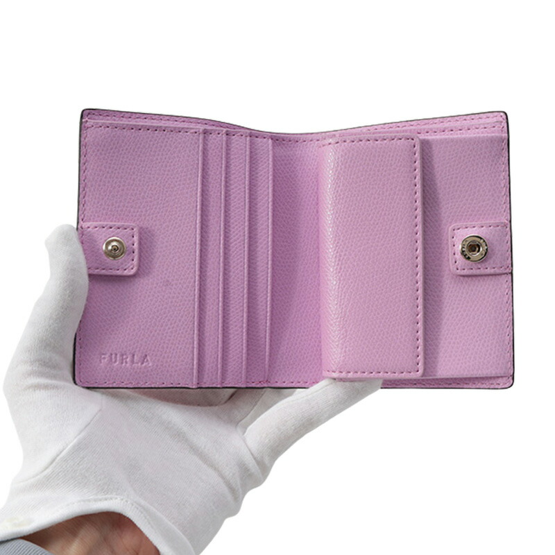 【新品】FURLA ピンク バニラ レザー 折り財布 フルラ 財布 FURLA 二つ折り財布 レディース レザー 革 WP00304-ARE000