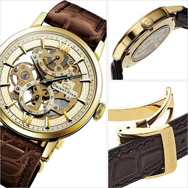 オリエント 腕時計 ORIENT 時計 オリエントスター スケルトン WZ0031DX メンズ
