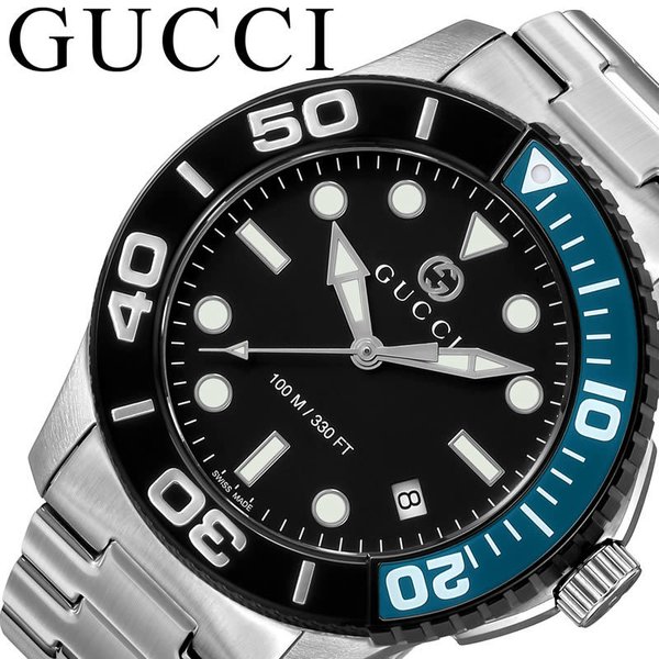 GUCCI 腕時計 グッチ 時計 ダイバー DIVER メンズ 腕時計 ブラック YA126281
