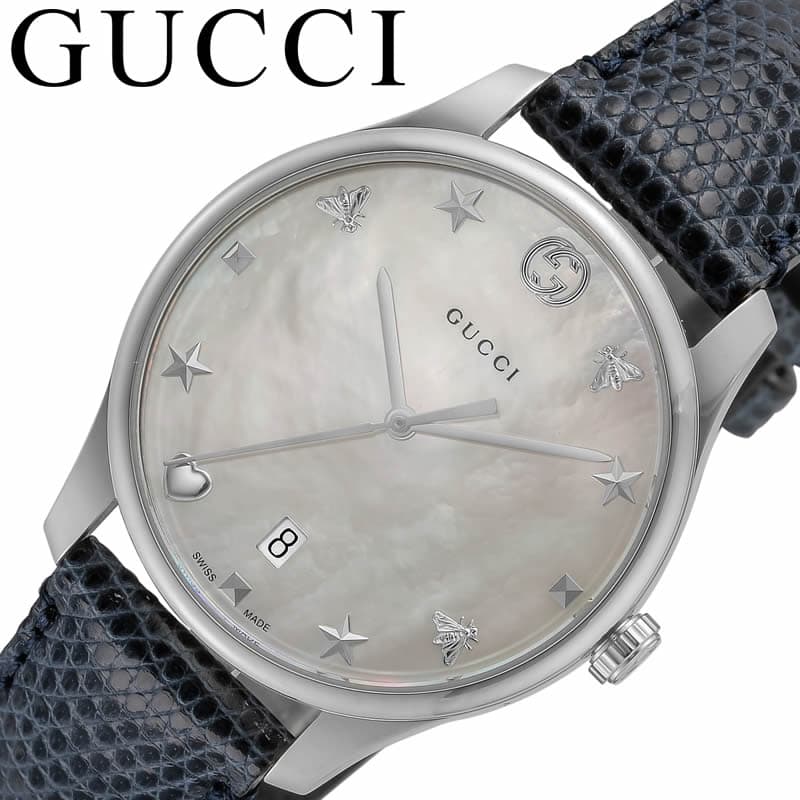 å ӻ GUCCI  G쥹 G-TIMELESS ǥ YA1264049  ۥ磻ȥѡ ֥롼 ꥶ ꥢ  եå  ץ쥼