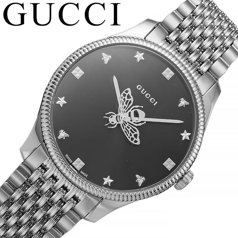 グッチ 腕時計 GUCCI 時計 ジータイムレス G-Timeless ブラック