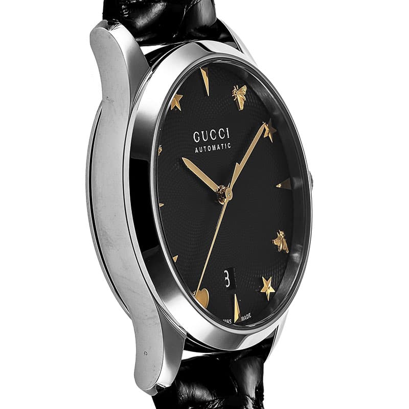 グッチ 腕時計 GUCCI 時計 Gタイムレス G-TIMELESS レディース YA126469A 女性 ブラック 機械式 自動巻き イタリア 高級 ファッション 大人 プレゼント ギフトの画像