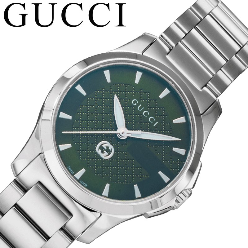 グッチ 腕時計 GUCCI 時計 Gタイムレス G Timeless グリーン 女性