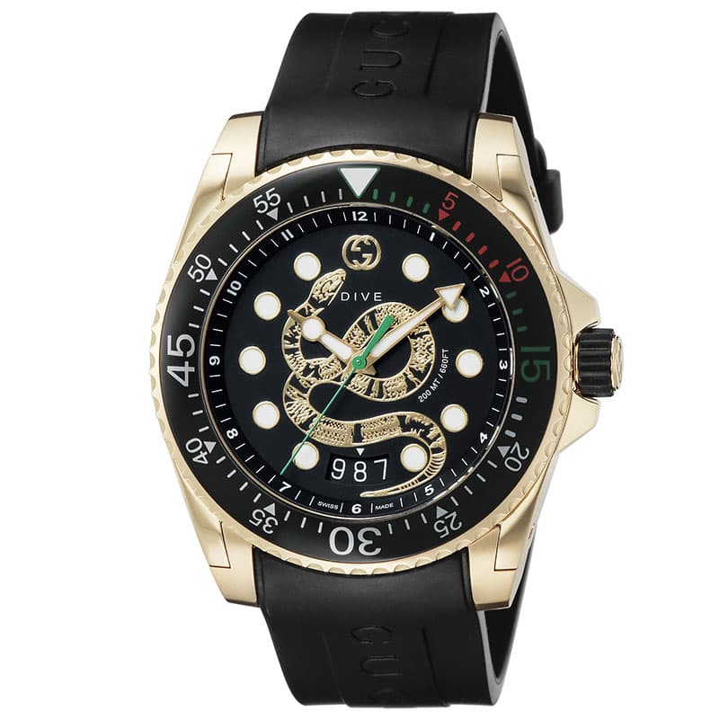 グッチ 腕時計 GUCCI 時計 ダイヴ DIVE メンズ YA136219 男性 ブラック イタリア 高級 ファッション 仕事 大人 人気 ブランド おしゃれ プレゼント ギフトの画像