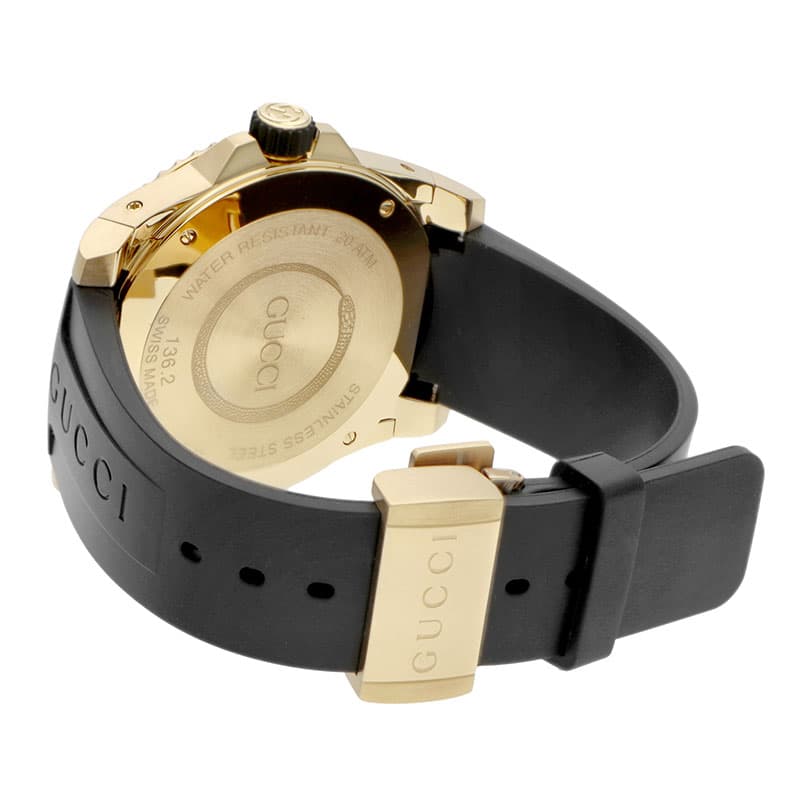 グッチ 腕時計 GUCCI 時計 ダイヴ DIVE メンズ YA136219 男性 ブラック イタリア 高級 ファッション 仕事 大人 人気 ブランド おしゃれ プレゼント ギフトの画像