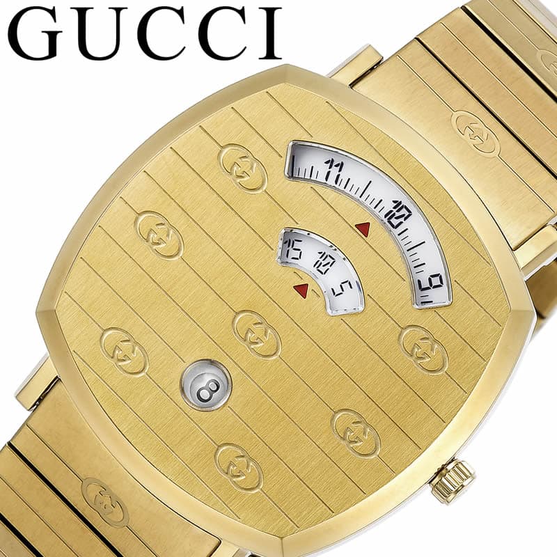 グッチ 腕時計 GUCCI 時計 グリップ GRIP メンズ YA157409 男性 ホワイト ゴールド イタリア 高級 ファッション 仕事 大人 人気 ブランド プレゼント ギフト