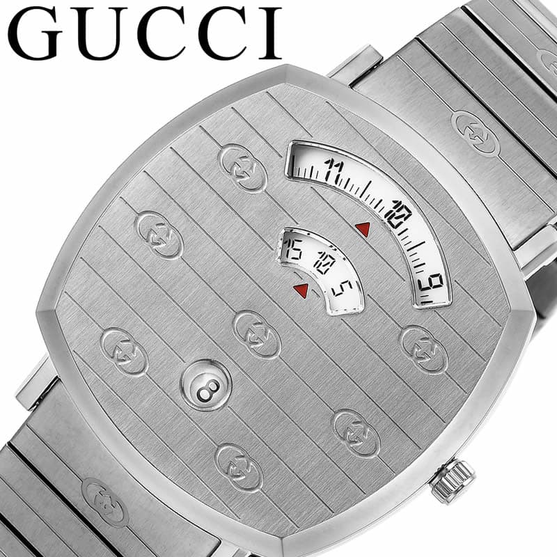 グッチ 腕時計 GUCCI 時計 グリップ GRIP メンズ YA157410 男性 シルバー イタリア 高級 ファッション 仕事 大人 人気 ブランド おしゃれ プレゼント ギフト