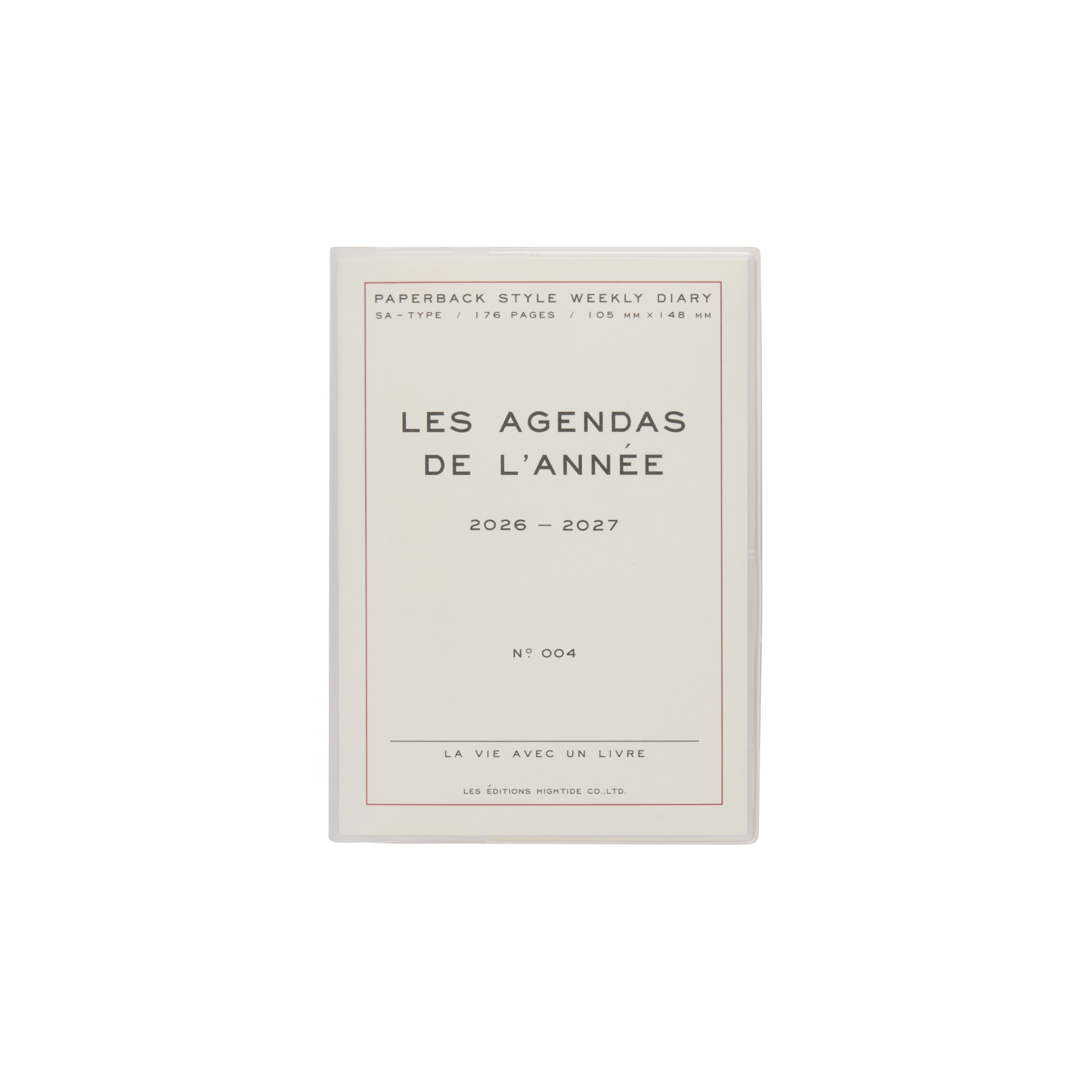 ハイタイド 手帳 2026 / ポーシュ / A6 週間ブロック / 2026年3月始まり / 4月始まり対応 / ウィークリースケジュール帳 | HIGHTIDE DIARY | 01