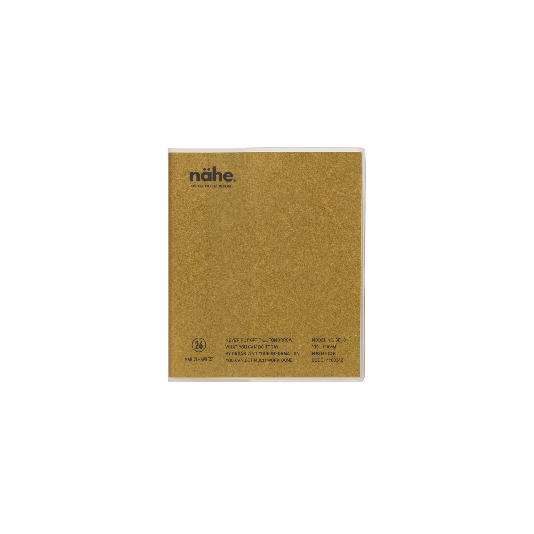 ハイタイド 手帳 2026 / ネーエ / スクエア マンスリー / 2026年3月始まり / 4月始まり対応 / スケジュール帳 | HIGHTIDE DIARY | 02