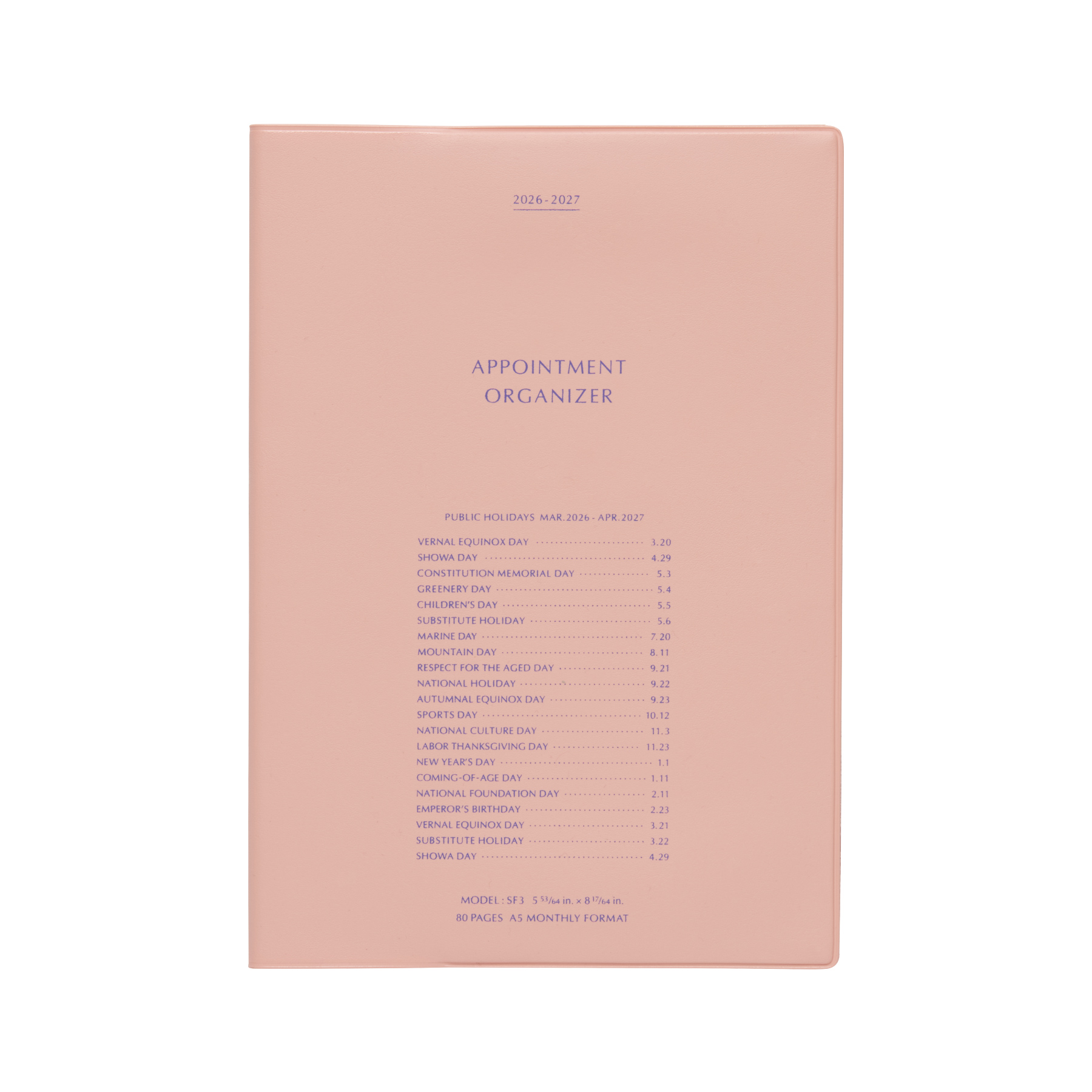 ハイタイド 手帳 2026 / ヨーク / A5 マンスリー / 2026年3月始まり / 4月始まり対応 / スケジュール帳 | HIGHTIDE DIARY | 03