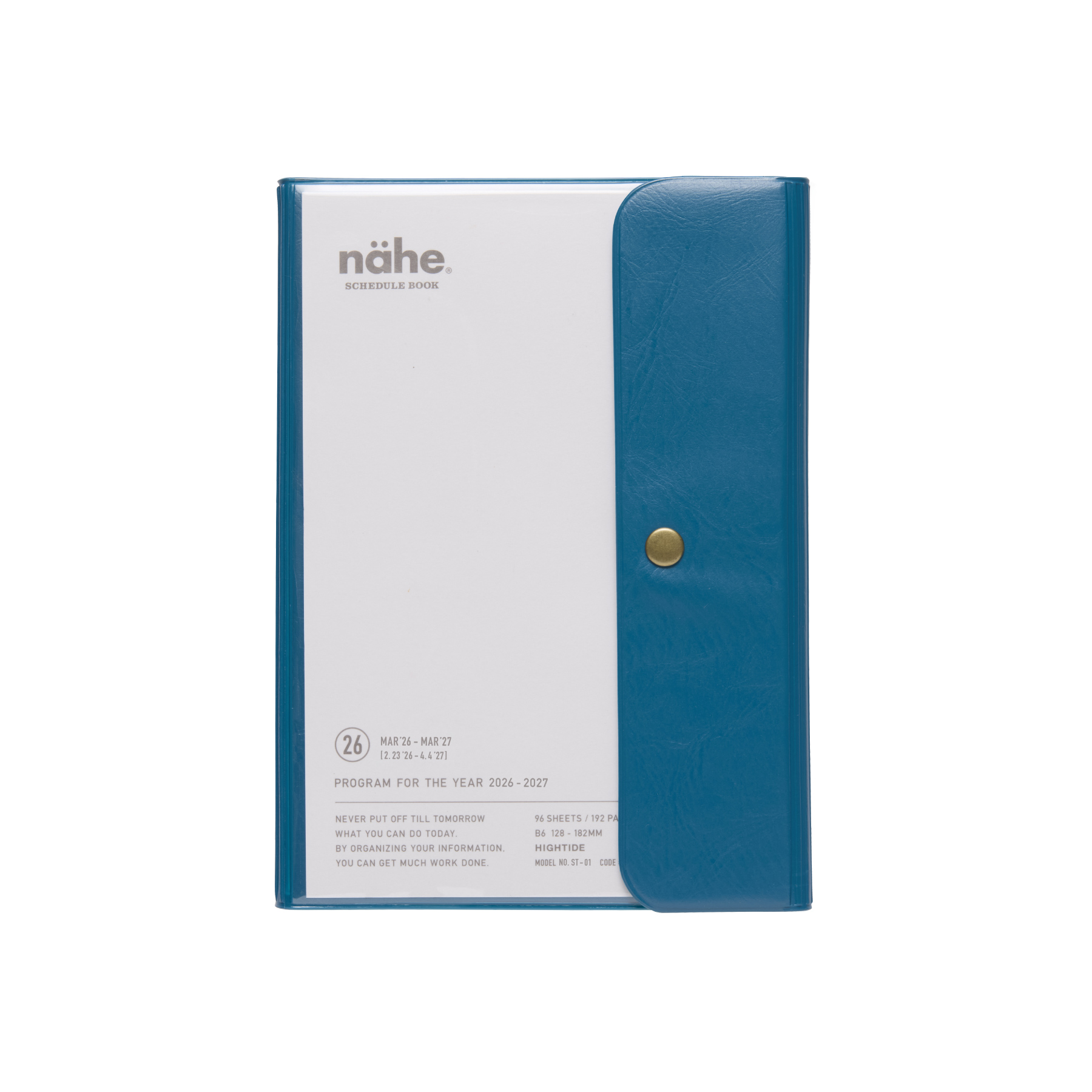 ハイタイド 手帳 2026 / ネーエ / B6 フリー 週間バーチカル / 2026年3月始まり / 4月始まり対応 / ウィークリースケジュール帳 | HIGHTIDE DIARY | 05