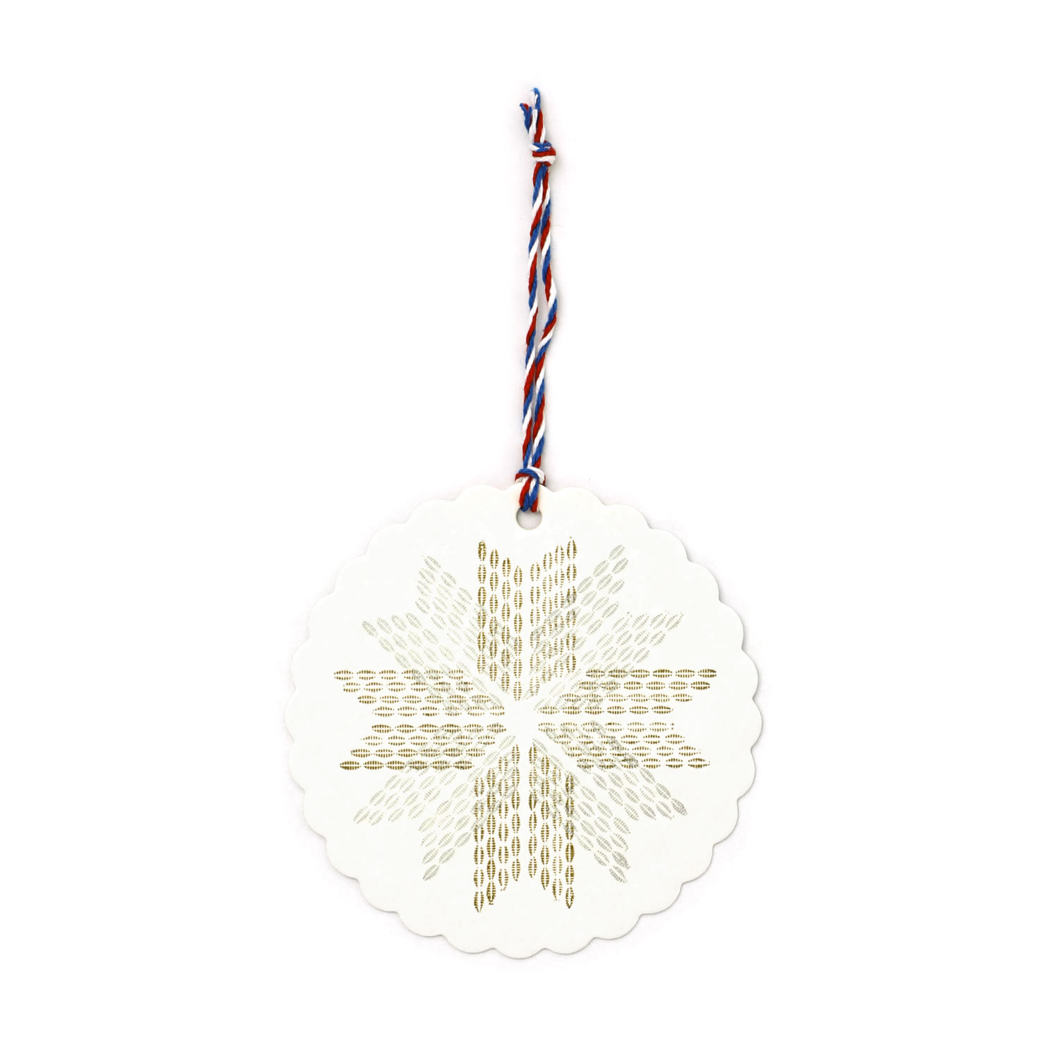 メッセージカード ミニ  グリーティングカード 活字組版オーナメントカード（スノーフレーク） カード 活版印刷 雪 | HIGHTIDE | 01