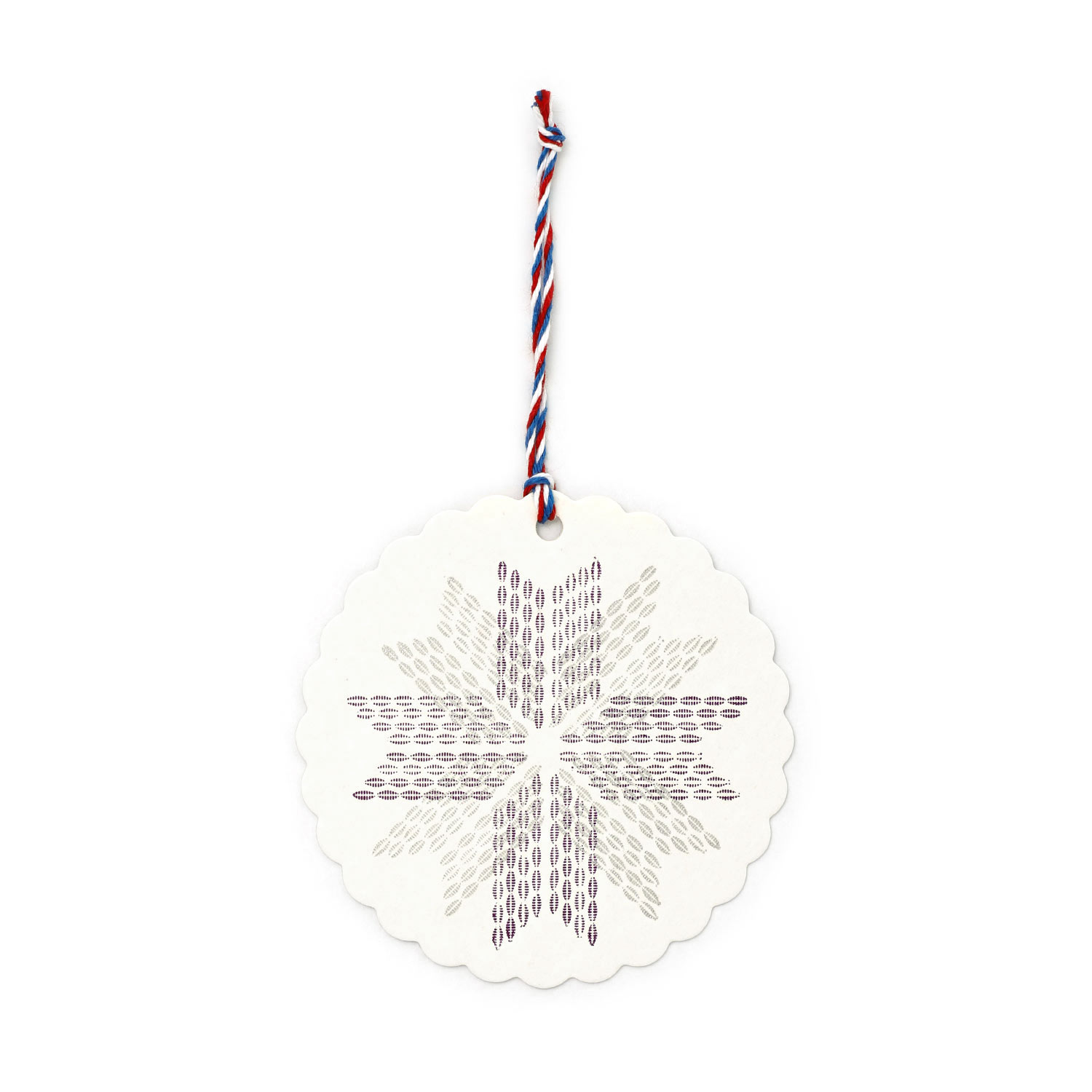 メッセージカード ミニ  グリーティングカード 活字組版オーナメントカード（スノーフレーク） カード 活版印刷 雪 | HIGHTIDE | 03