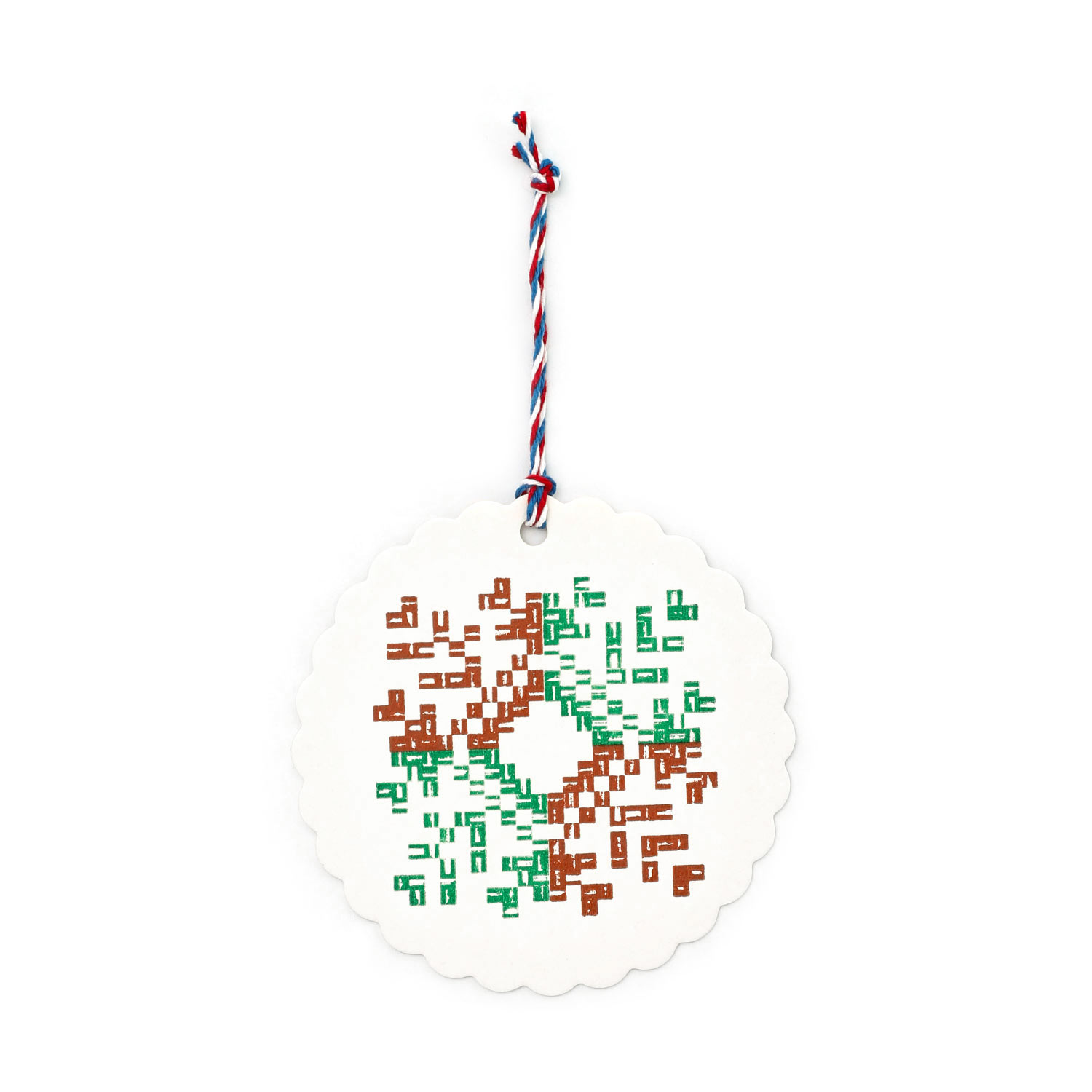 メッセージカード ミニ  グリーティングカード 活字組版オーナメントカード（キルト） カード 活版印刷 | HIGHTIDE | 03