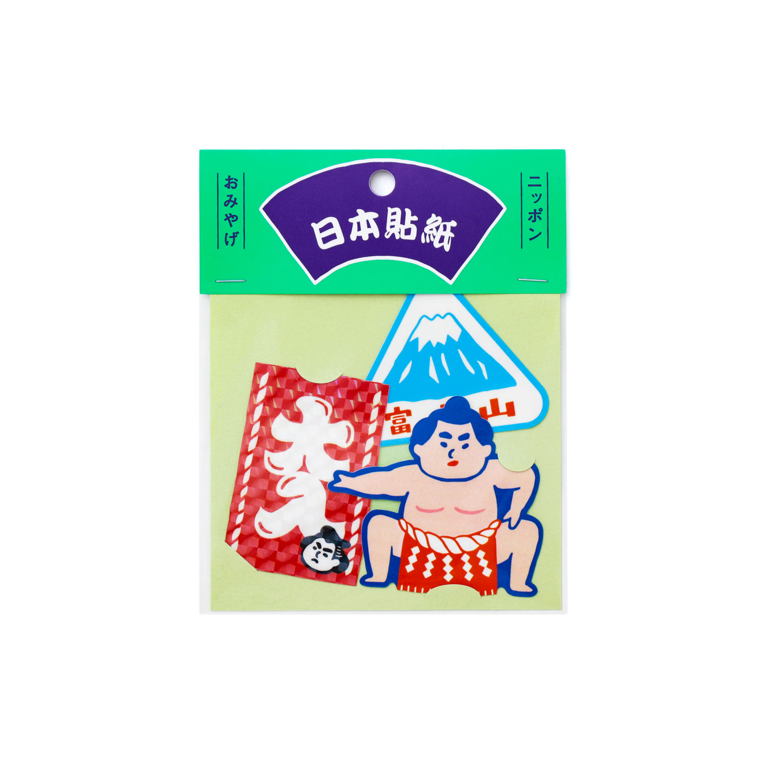 ステッカー シール ニューレトロ ダイカットシールセット（ニッポン） スマホ PC パソコン スーツケース デコレーション 日本一 縁起物 | ニューレトロ | 01