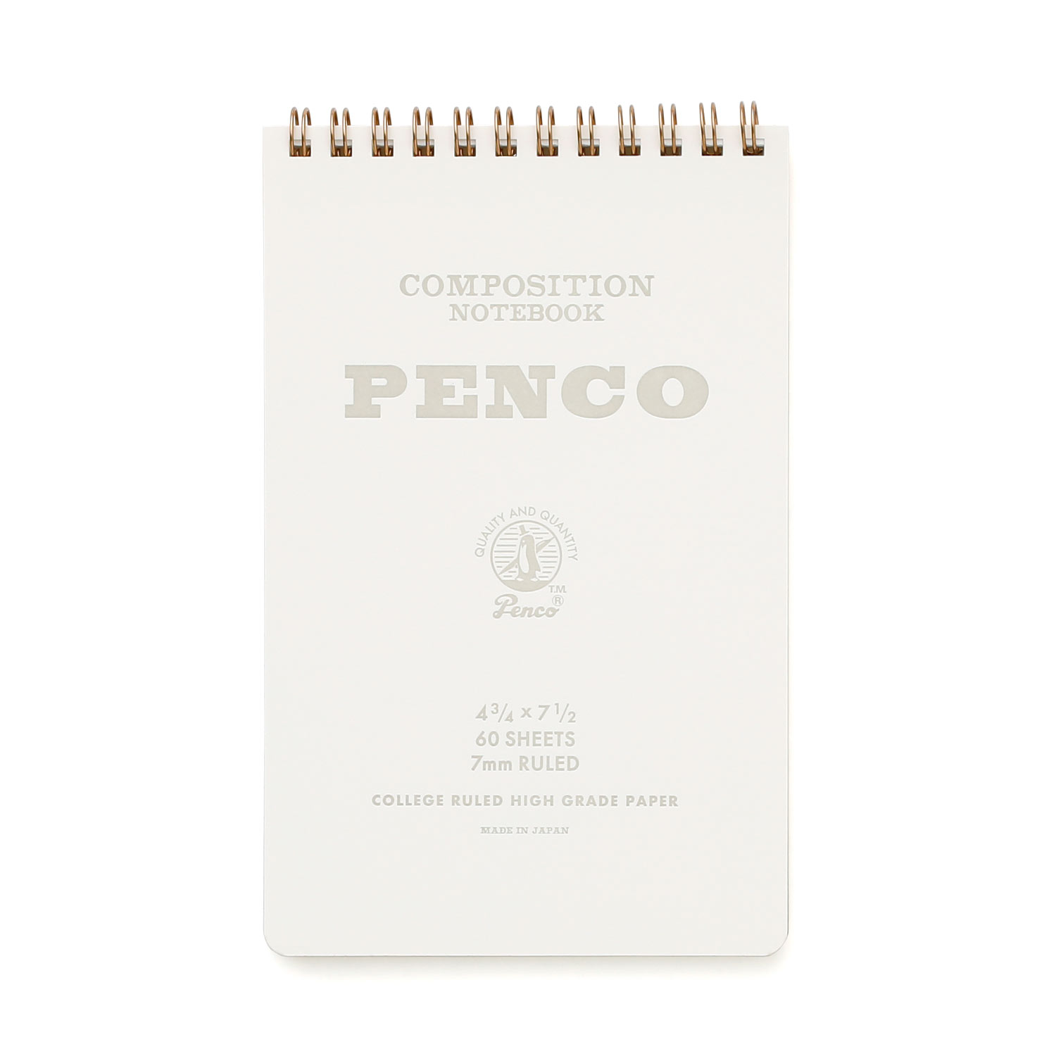ノート 縦開き penco ペンコ コイルノートパッドM たて ダブルリング 7mm 罫線 リングノート メモ帳 横罫 文房具 文具 おしゃれ かわいい ビジネス | penco | 02
