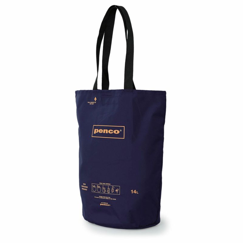 エコバッグ penco ペンコ バケットトート サブバッグ コンパクト 折りたたみ マチ広 肩掛け リフレクター 反射板 ナイロン アウトドア ハイタイド | penco | 05