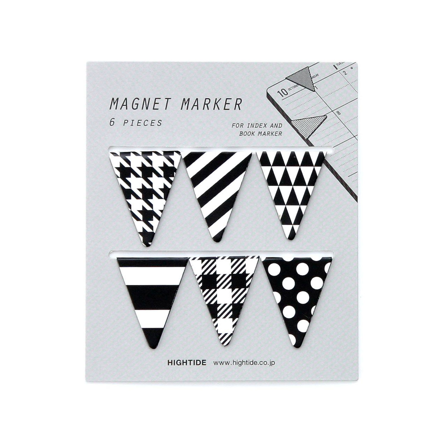 しおり マグネットマーカー ブックマーカー ブックマーク クリップ 付箋 おしゃれ 手帳 磁石 マグネット | HIGHTIDE | 09