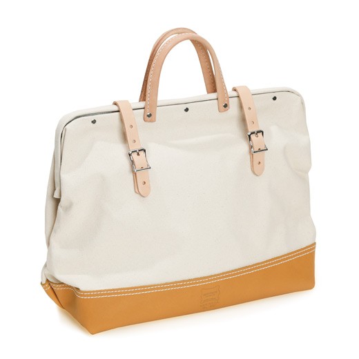 工具バッグ HERITAGE LEATHER メイソンバッグ 16 (レザーボトム) ツールバッグ 工具入れ 工具袋  収納 レザー 革 キャンバス 帆布 持ち運び | HIGHTIDE | 01