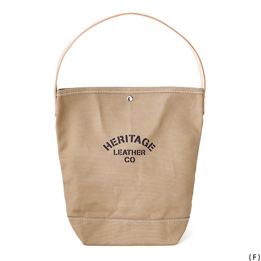 トートバッグ HERITAGE LEATHER バケット トート バケツ型 大きめ アメリカ 帆布 キャンバス レザー 革 ヘリテージレザー | HIGHTIDE | 06