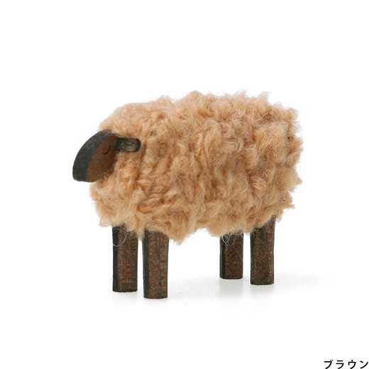 SHEEP ヒツジ オブジェ 飾り 木製 雑貨 ギフト プレゼント 置物 羊 干支 かわいい | ブランド登録なし | 02