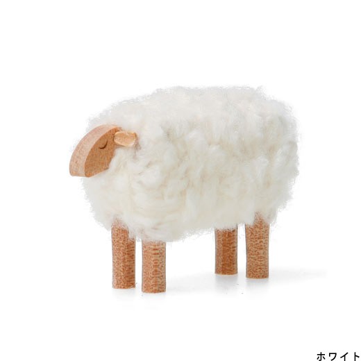 SHEEP ヒツジ オブジェ 飾り 木製 雑貨 ギフト プレゼント 置物 羊 干支 かわいい | ブランド登録なし | 01