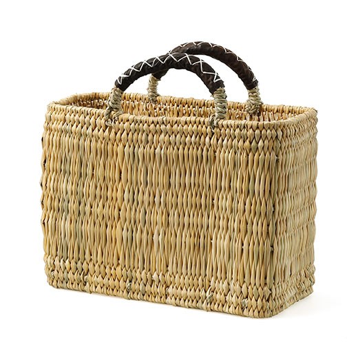 かご バッグ 松野屋 ストローカゴ革手 S モロッコ バスケット 収納 おしゃれ ピクニックバスケット カゴバッグ 買い物かご 市場かご |  | 01