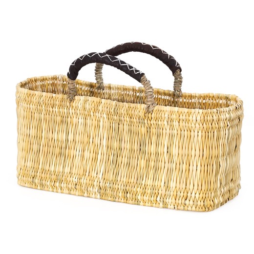 かご バッグ 松野屋 ストロー革手横長カゴ M モロッコ バスケット 収納 おしゃれ ピクニックバスケット カゴバッグ 買い物かご 市場かご |  | 01