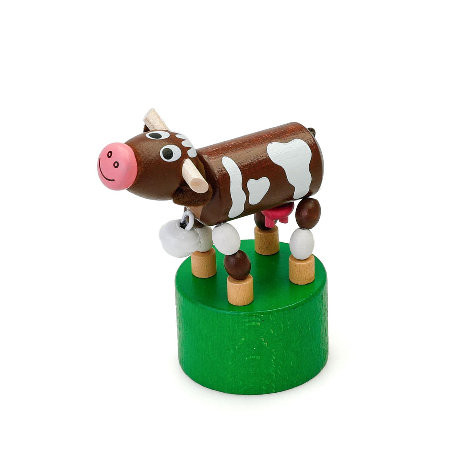 プッシュトイ DETOA WOODEN PUSH UP TOY COW デトア カウ 木製 おもちゃ 玩具 こども 子ども ウシ 牛 置物 人形 オブジェ インテリア | ブランド登録なし | 01