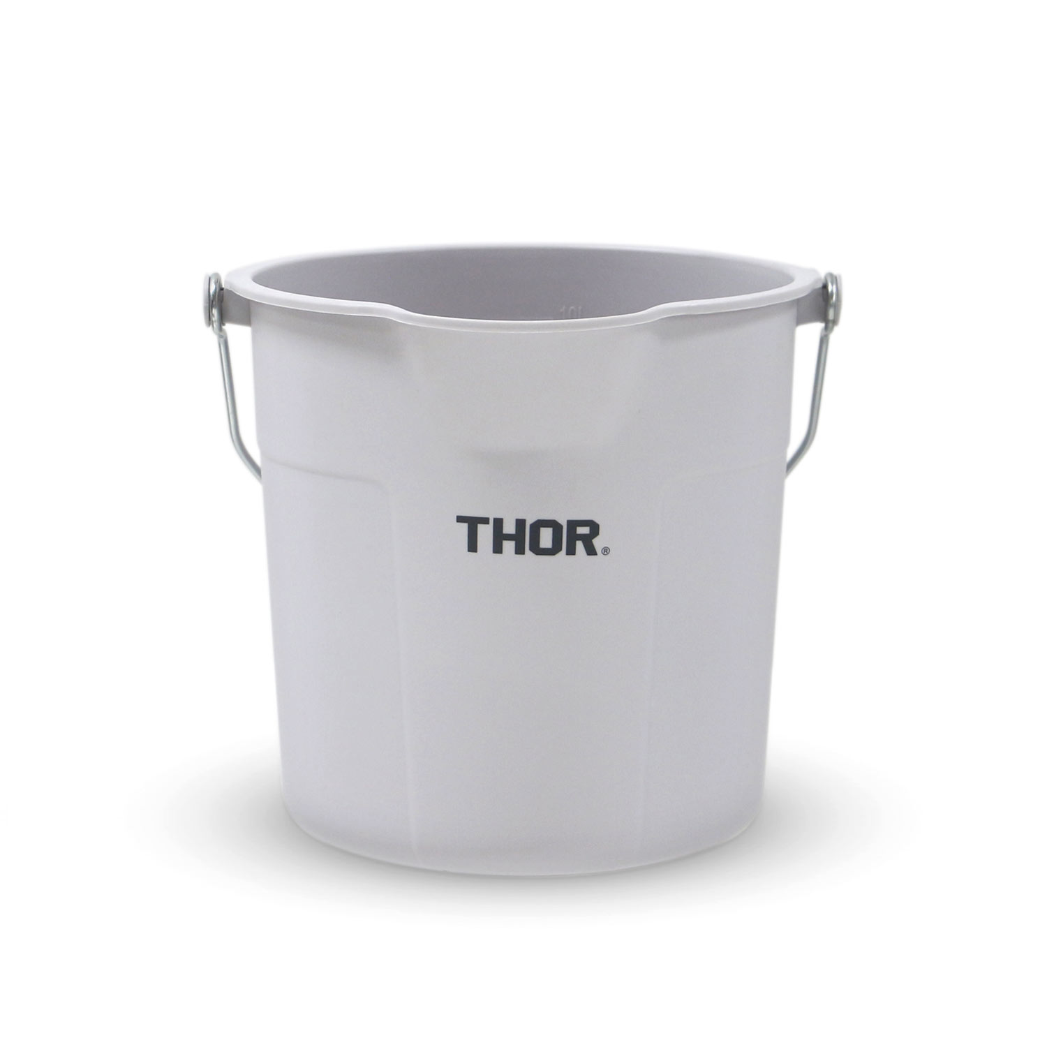 丸型 バケツ THOR ソー Round Bucket DC ラウンドバケツ DC 10L  ばけつ 掃除 目盛り 収納 取手付き ハンドル付き 洗車 ゴミ箱 ごみ箱 アウトドア | THOR | 01