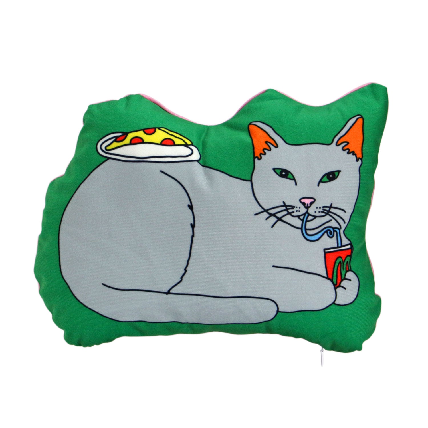 クッション THE ENJOY C&D CLUB Cushion エンジョイ C&D クラブ クッション 猫 ネコ ねこ 犬 イヌ いぬ 動物 イラスト MIDORI KOMATSU | DETAIL | 03