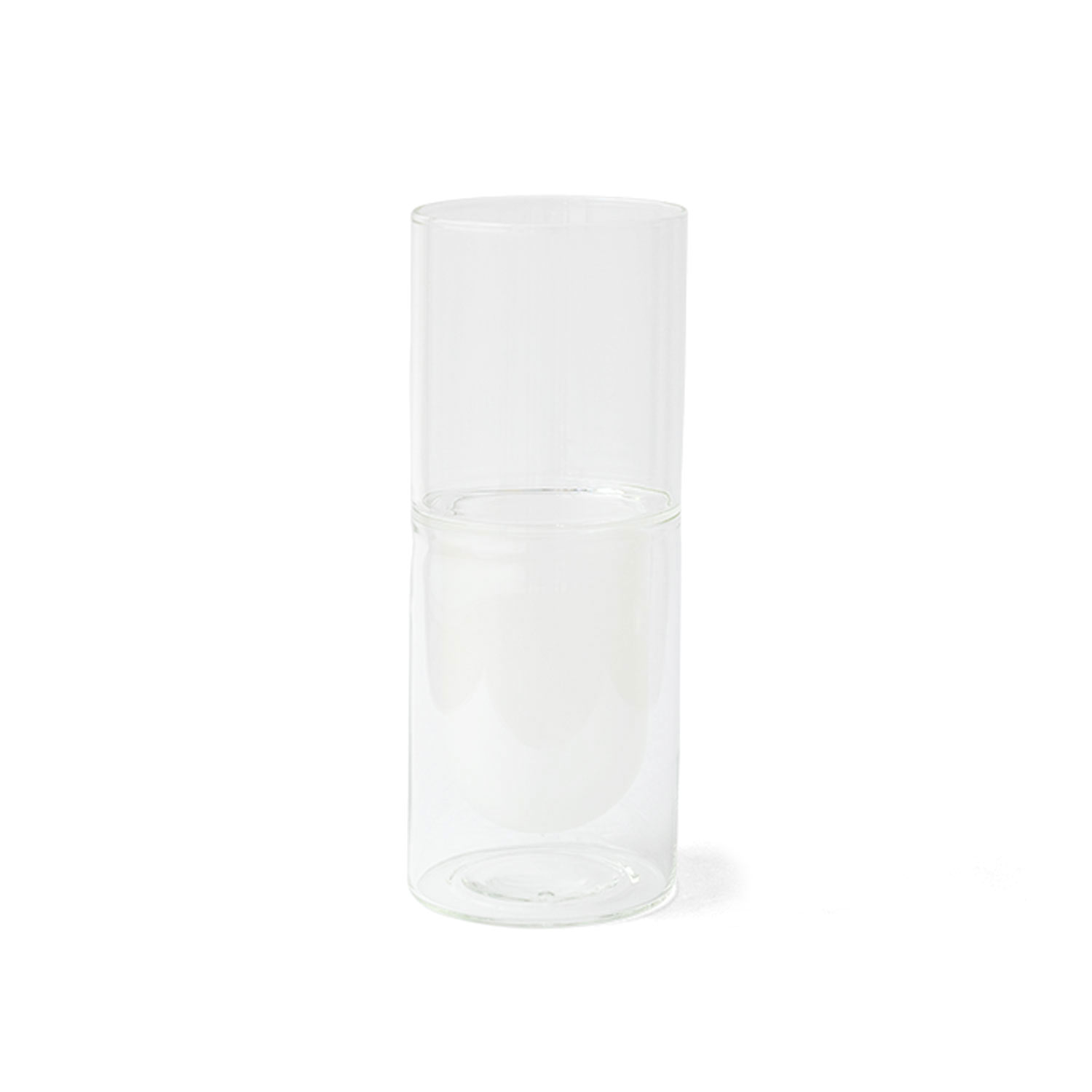 花瓶 amabro アマブロ TWOTONE DW VASE ツートーン ダブルウォール ベース（S） フラワーベース 花器 一輪挿し ガラス 円柱 おしゃれ シンプル 透明 新生活 | amabro | 01