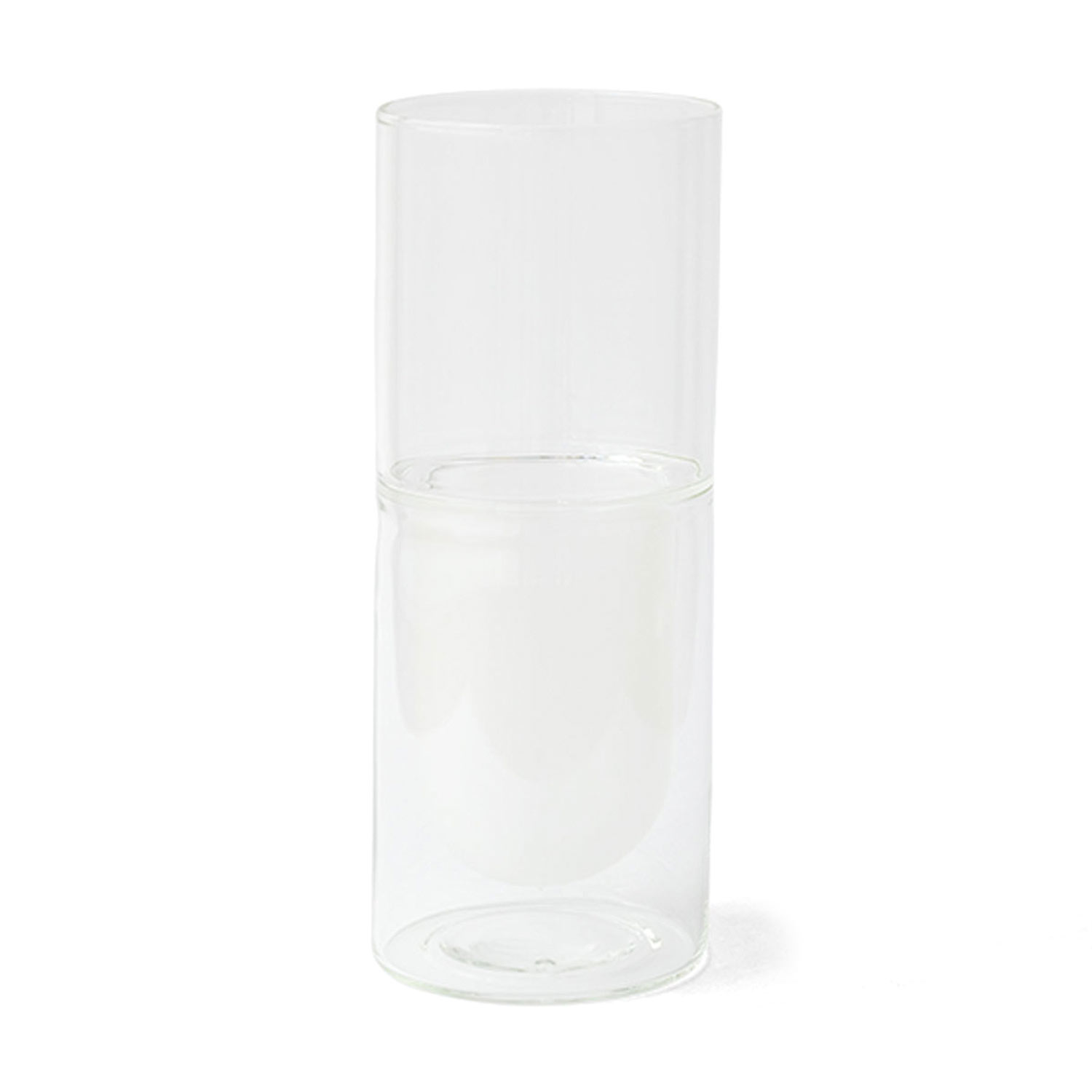 花瓶 amabro アマブロ TWOTONE DW VASE ツートーン ダブルウォール ベース（L） フラワーベース 花器 一輪挿し ガラス 円柱 大きい おしゃれ シンプル 枝物 透明 | amabro | 01