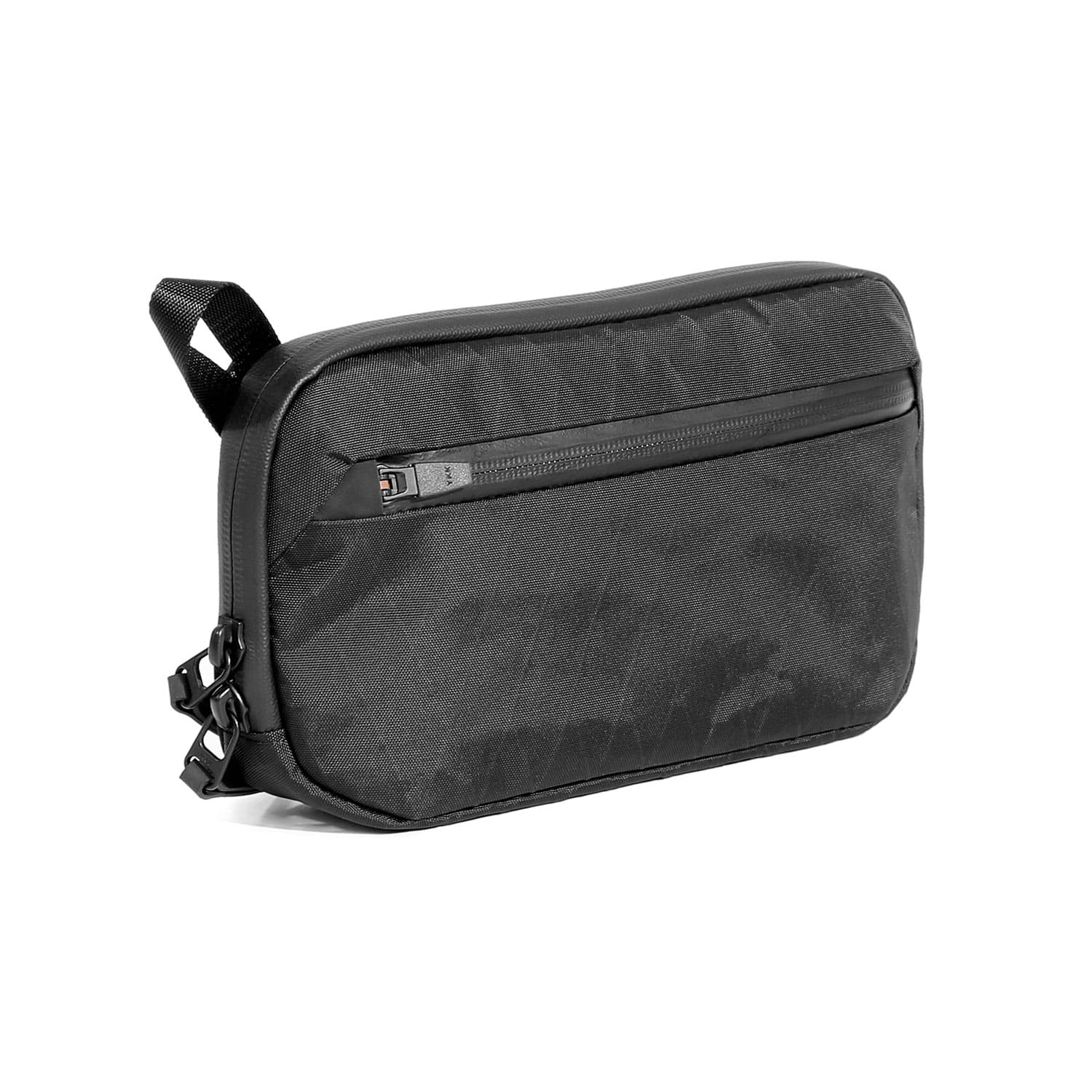 ガジェットポーチ Aer エアー Slim Pouch 2 X-PAC スリムポーチ2 エックスパック トラベル ポーチ メンズ ブラック 旅行 ケーブル収納 小さい 仕分け ポケット | Aer | 01