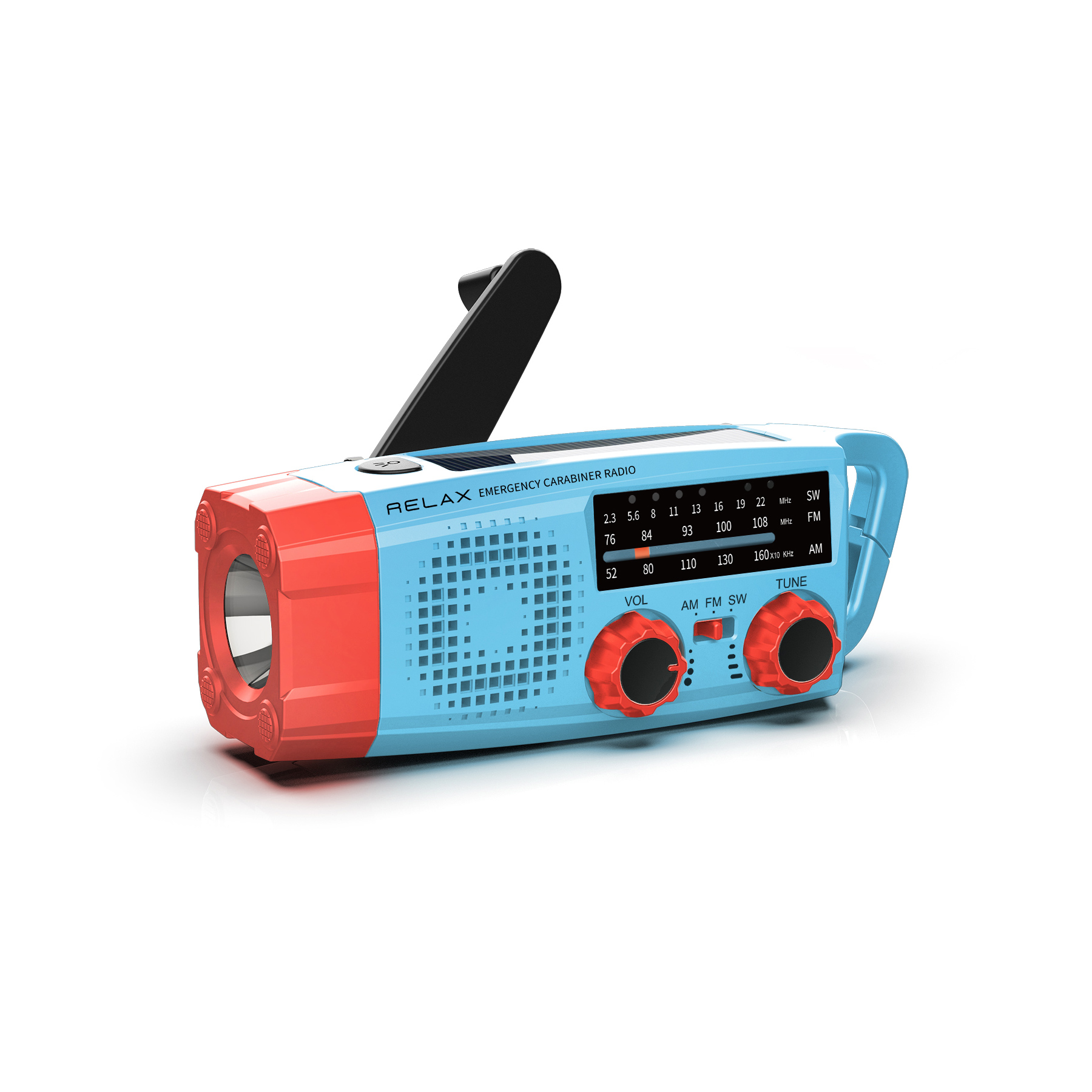防災ラジオ RELAX リラックス エマージェンシー カラビナラジオ 多機能防災カラビナラジオ  懐中電灯 防災グッズ 災害グッズ ポータブルラジオ | RELAX | 02
