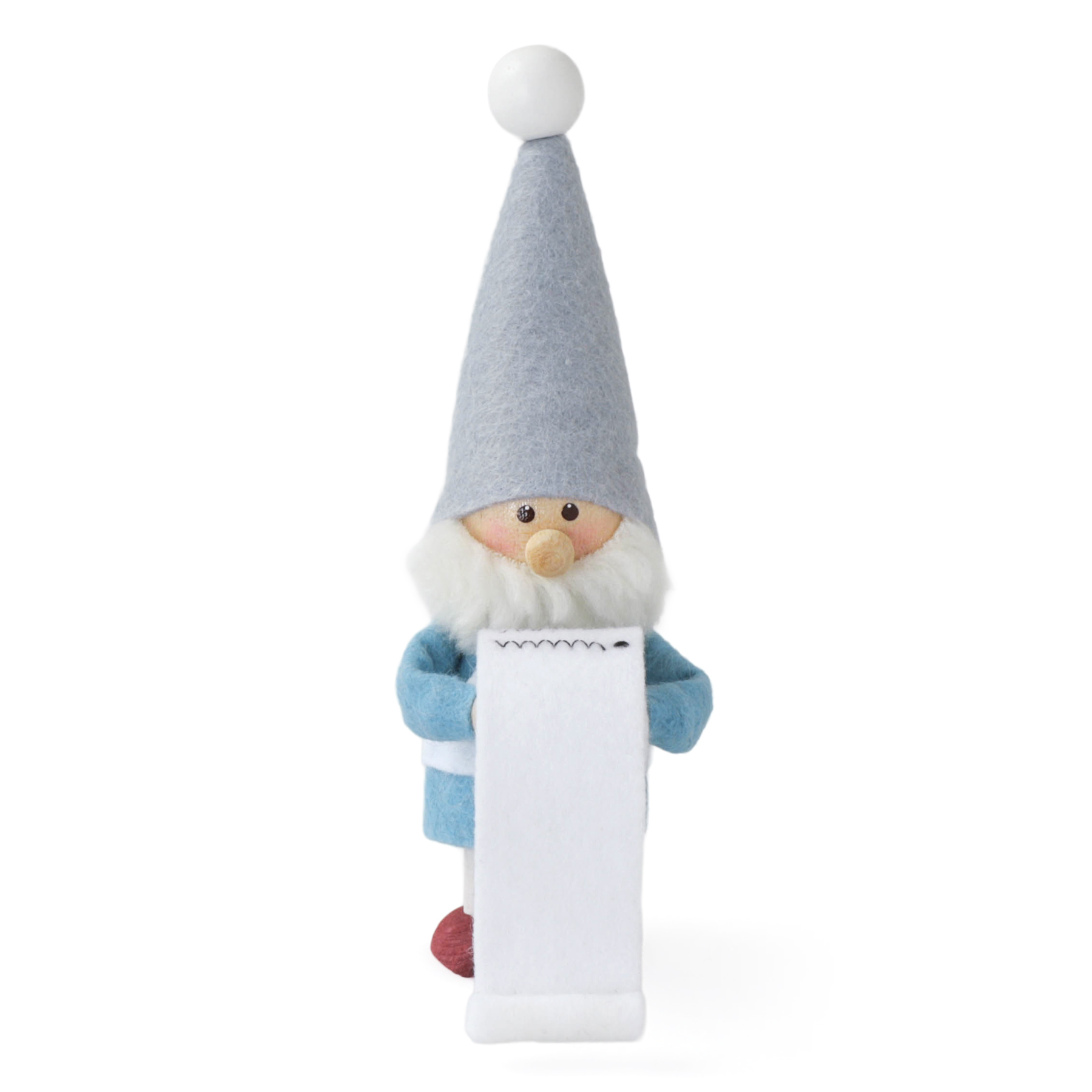 【当店限定】【2025年新作】NORDIKA nisse ノルディカ ニッセ 人形 プレゼントリストを持ったサンタ クリスマス オブジェ 飾り 木製 北欧 |  | 01