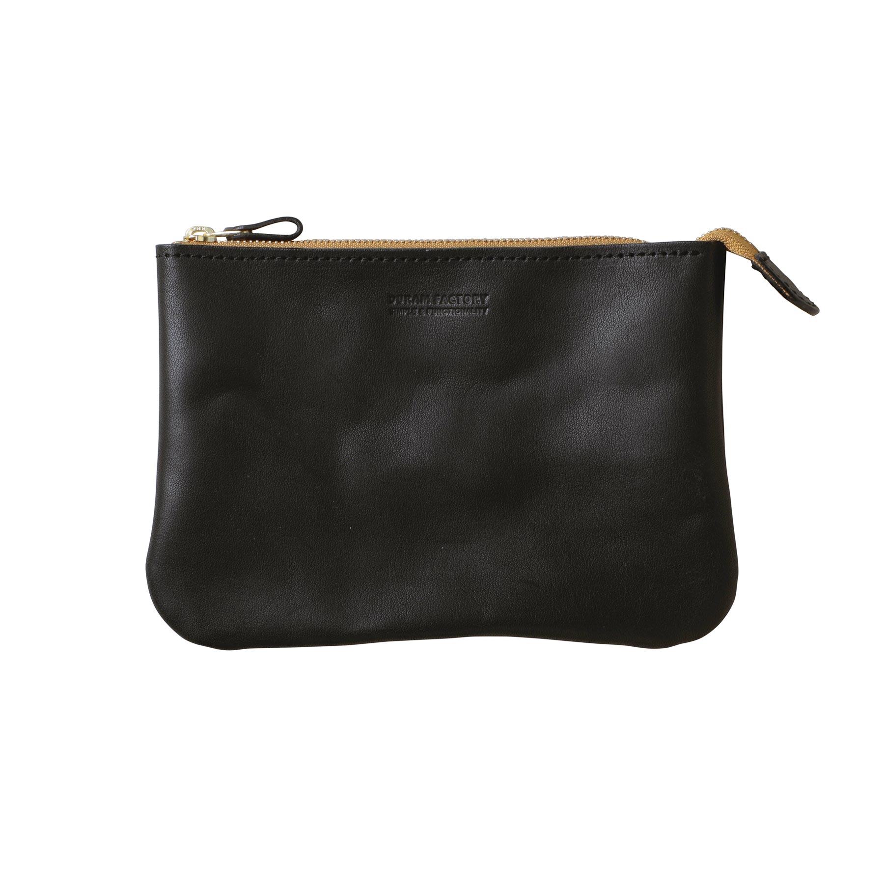 レザー ポーチ 本革 DURAM ドゥラム ファスナーポーチA6 24033 ジッパー 通帳ケース パスポートケース 化粧 メイクポーチ ペンケース | DURAM FACTORY | 01