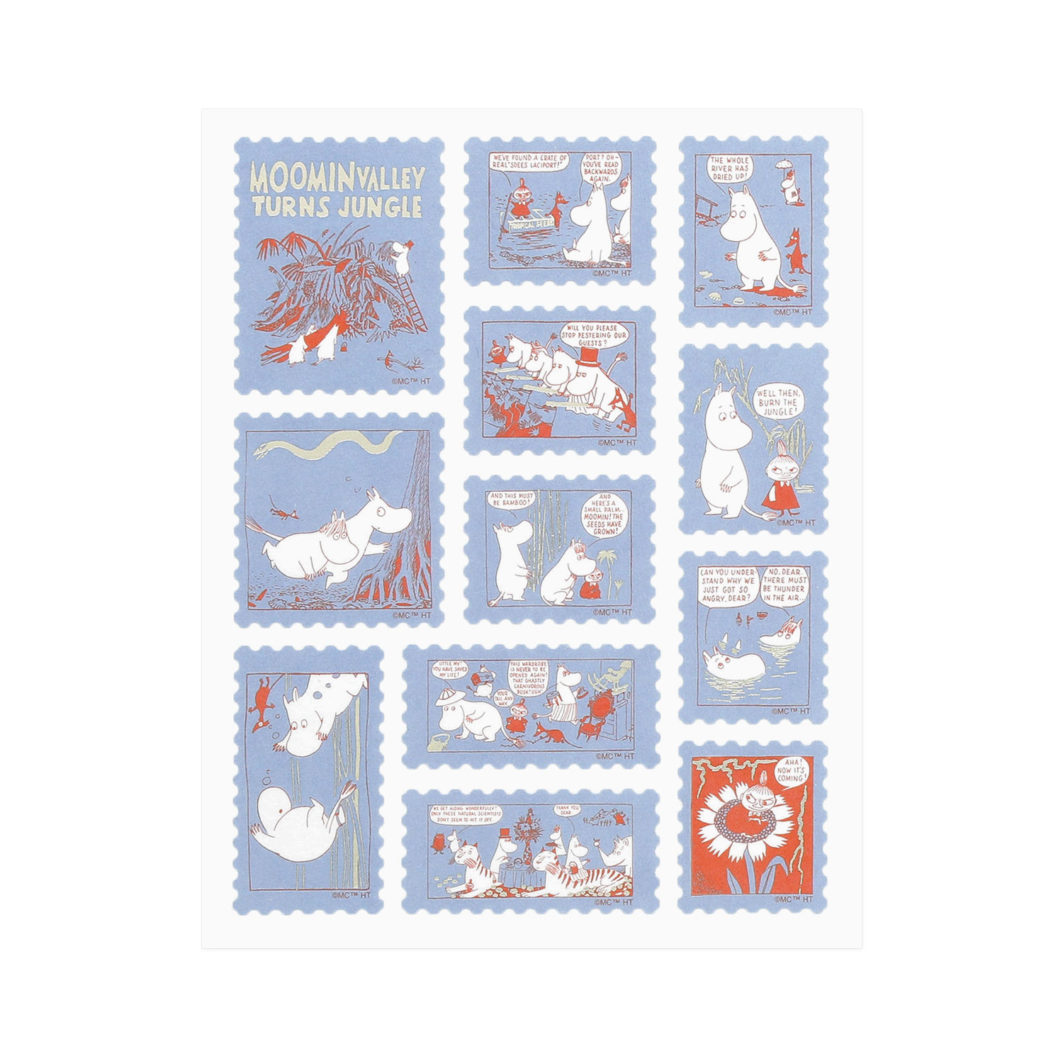 シール MOOMIN ムーミン 切手風シール ステッカー デコレーション ラッピング 手帳アクセサリー | MOOMIN | 03