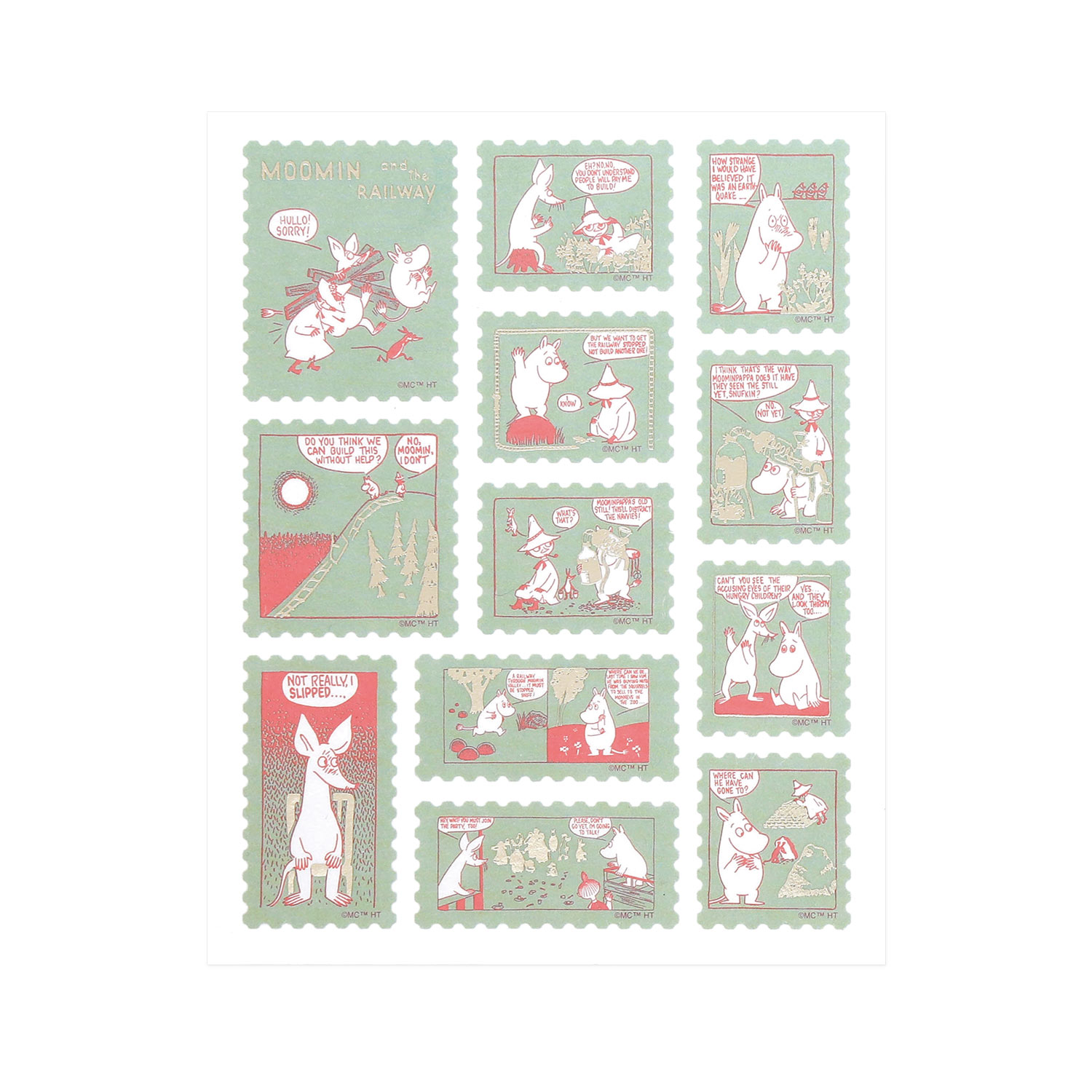 シール MOOMIN ムーミン 切手風シール ステッカー デコレーション ラッピング 手帳アクセサリー | MOOMIN | 04