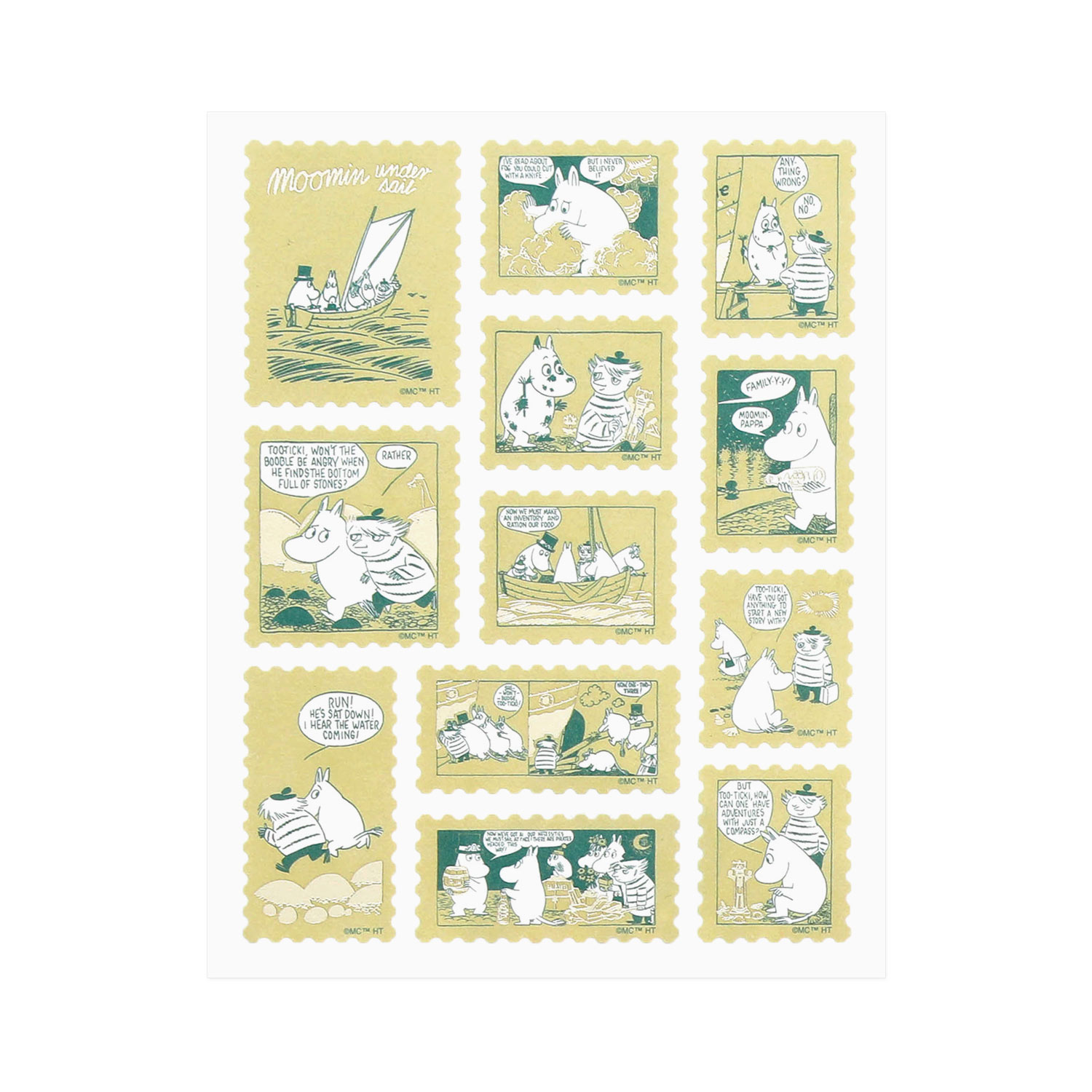 シール MOOMIN ムーミン 切手風シール ステッカー デコレーション ラッピング 手帳アクセサリー | MOOMIN | 02