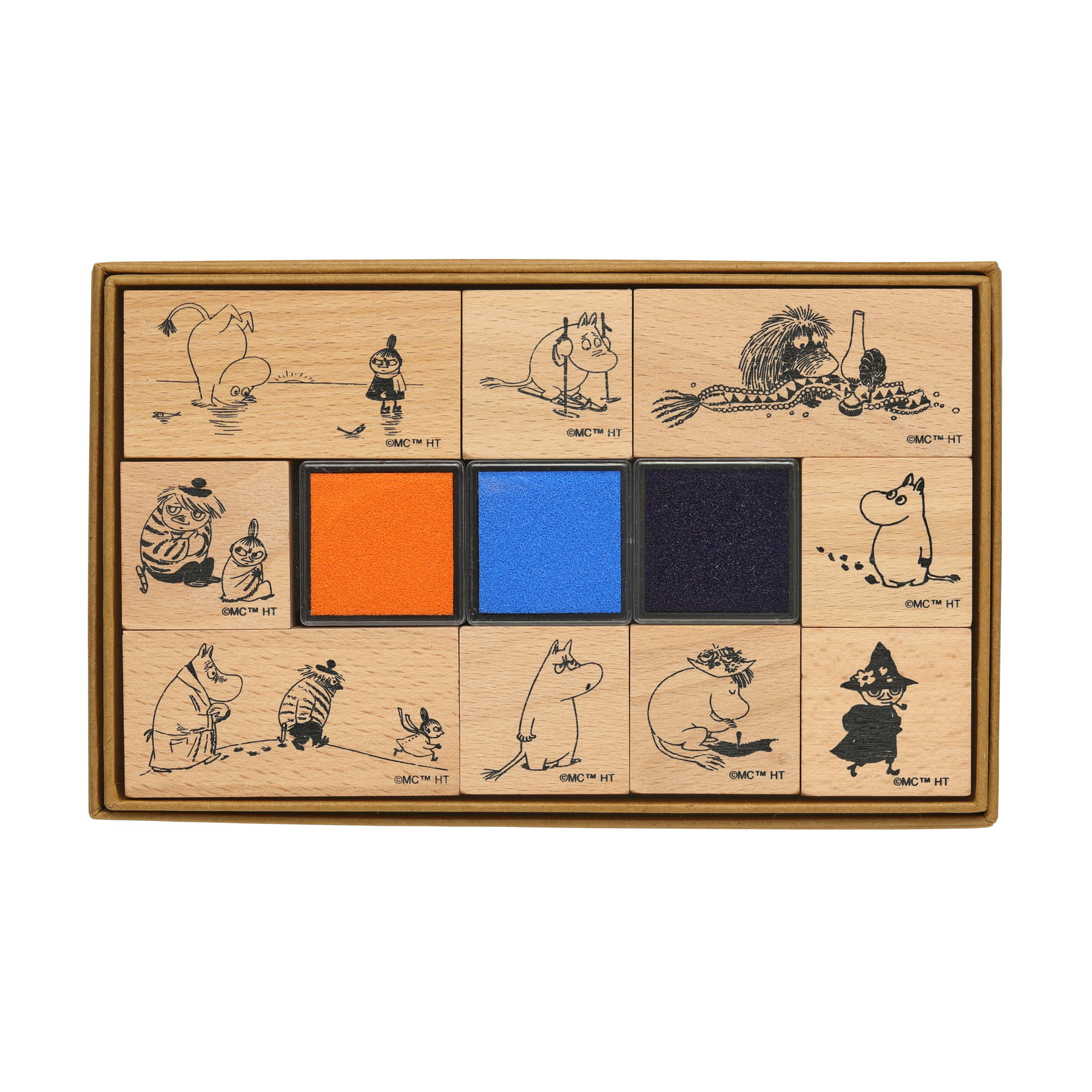 ムーミン スタンプセット インクパッド付き カラー ハンコ 判子 | MOOMIN | 02