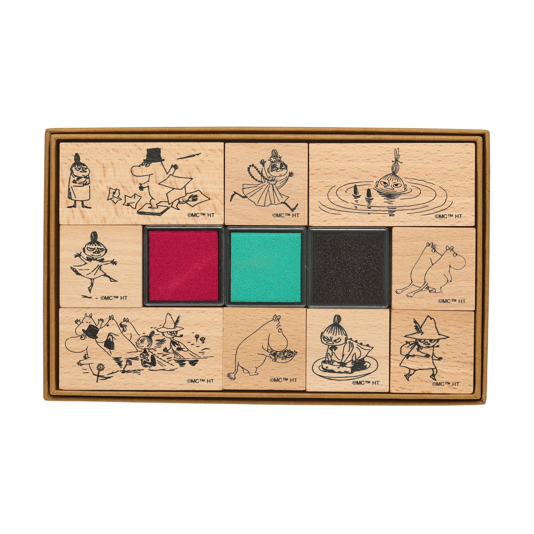 ムーミン スタンプセット インクパッド付き カラー ハンコ 判子 | MOOMIN | 03