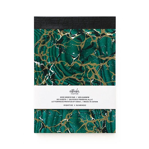 メモ帳 attache アタシェ レタープレスメモパッド A6 ノート 活版印刷 フールス紙 高級 ギフト おしゃれ | HIGHTIDE | 02