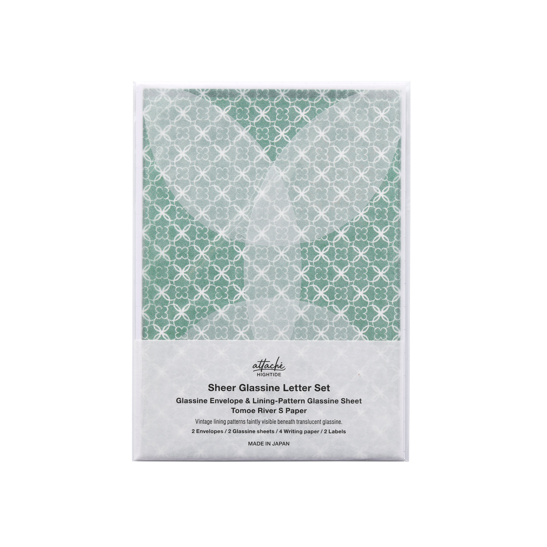 attache アタシェ シアーグラシンレターセット 便せん 便箋 手紙 横書き | HIGHTIDE | 03