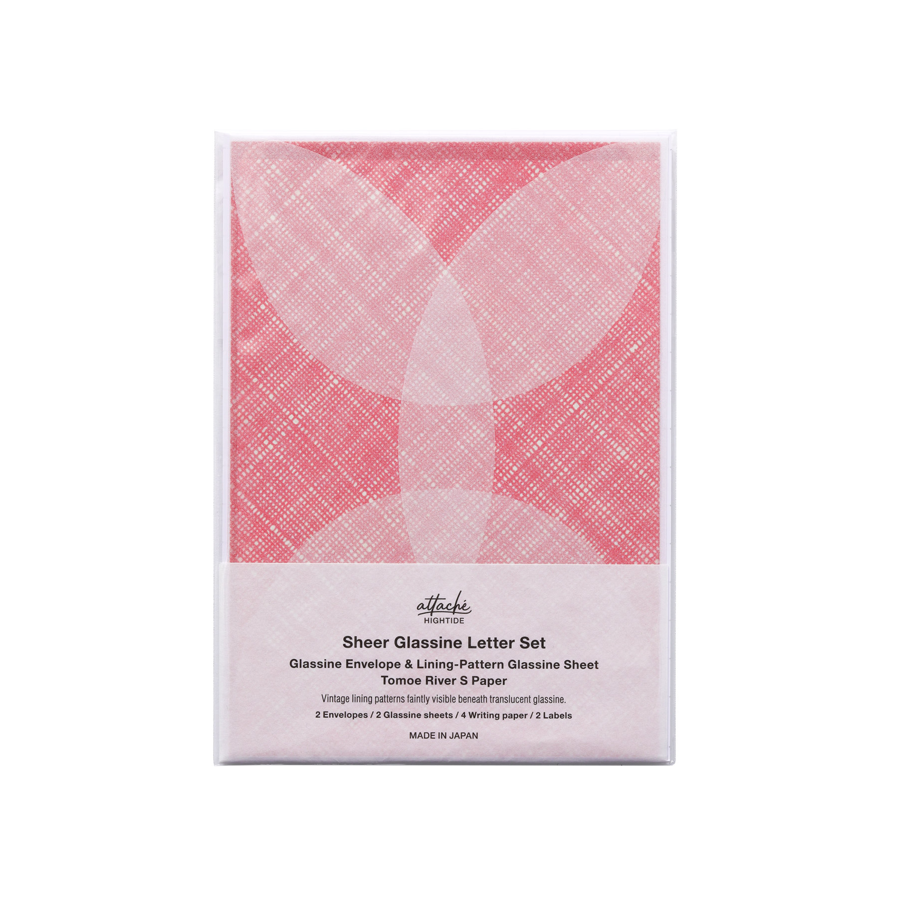 attache アタシェ シアーグラシンレターセット 便せん 便箋 手紙 横書き | HIGHTIDE | 01