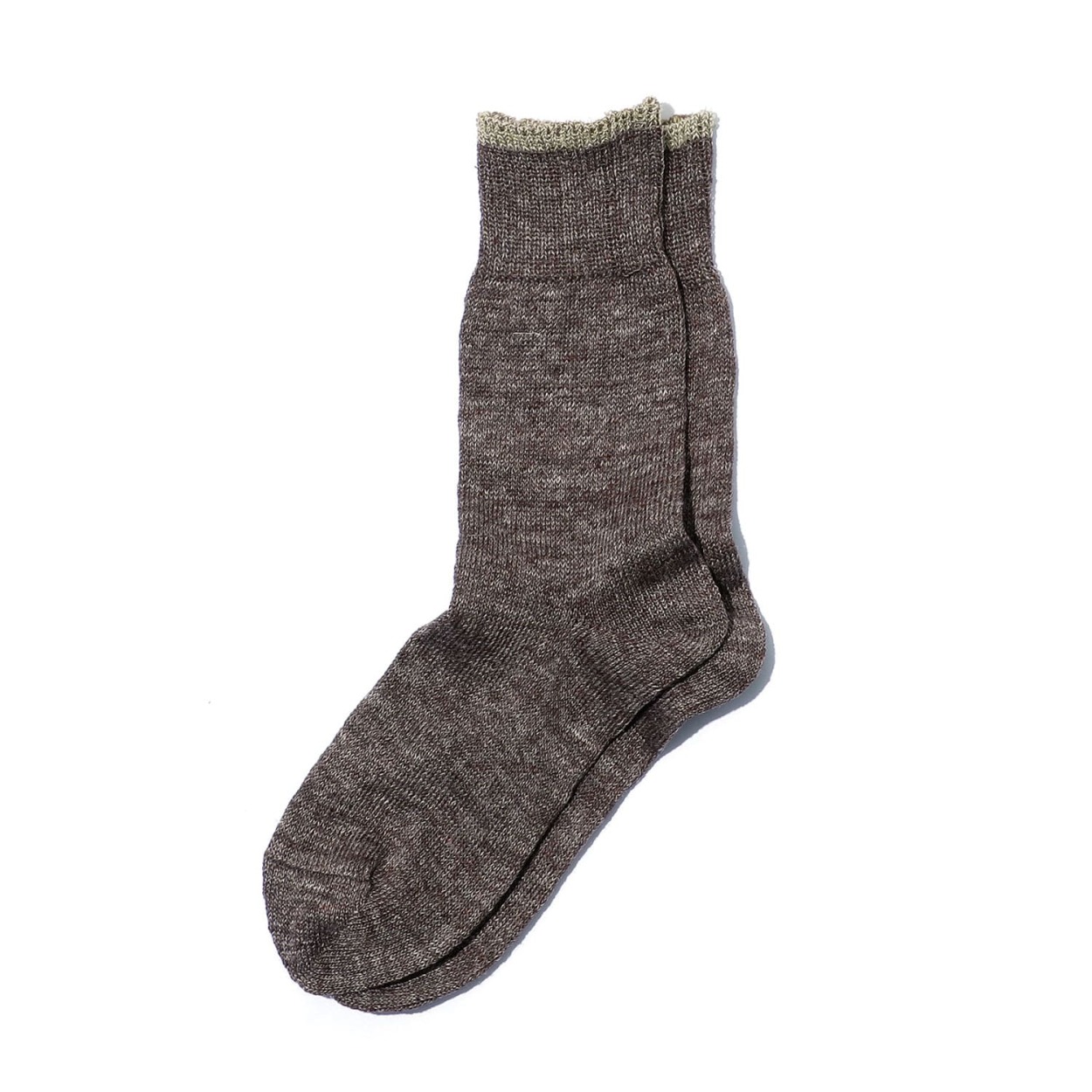 靴下 メンズ OBSCURE SOCKS M - ILEX オブスキュアソックス アイレックス 麻 ソックス リネン クルーソックス | HIGHTIDE | 03