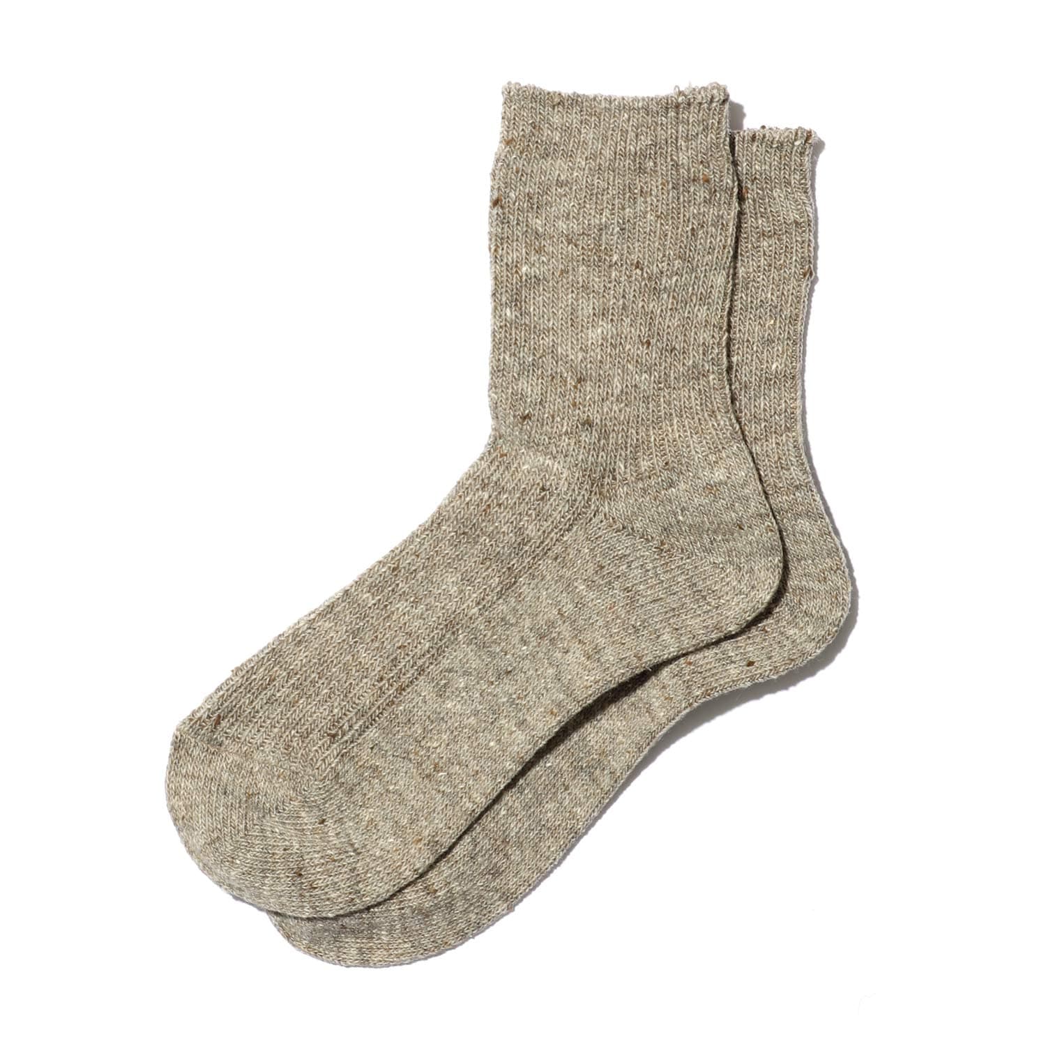 靴下 レディース 23-25cm OBSCURE SOCKS W ALNUS オブスキュアソックス アルナス ソックス コットン 日本製 厚手 おしゃれ | HIGHTIDE | 01